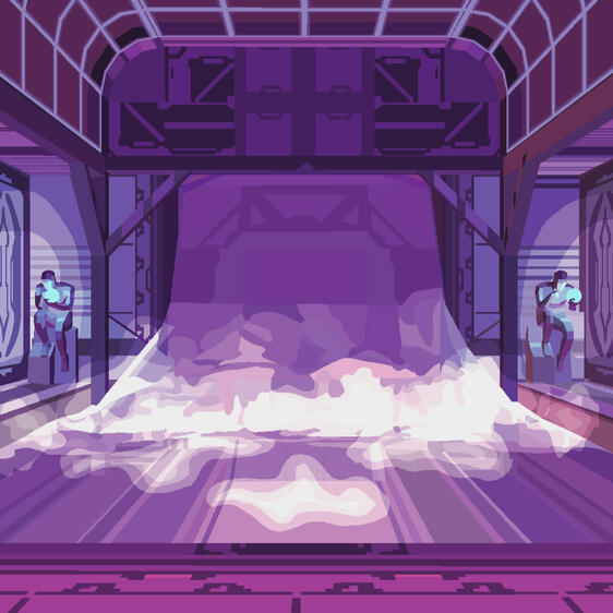 Ultrakill fanart by @blackiepi (@random-ultrakill-places) on Tumblr